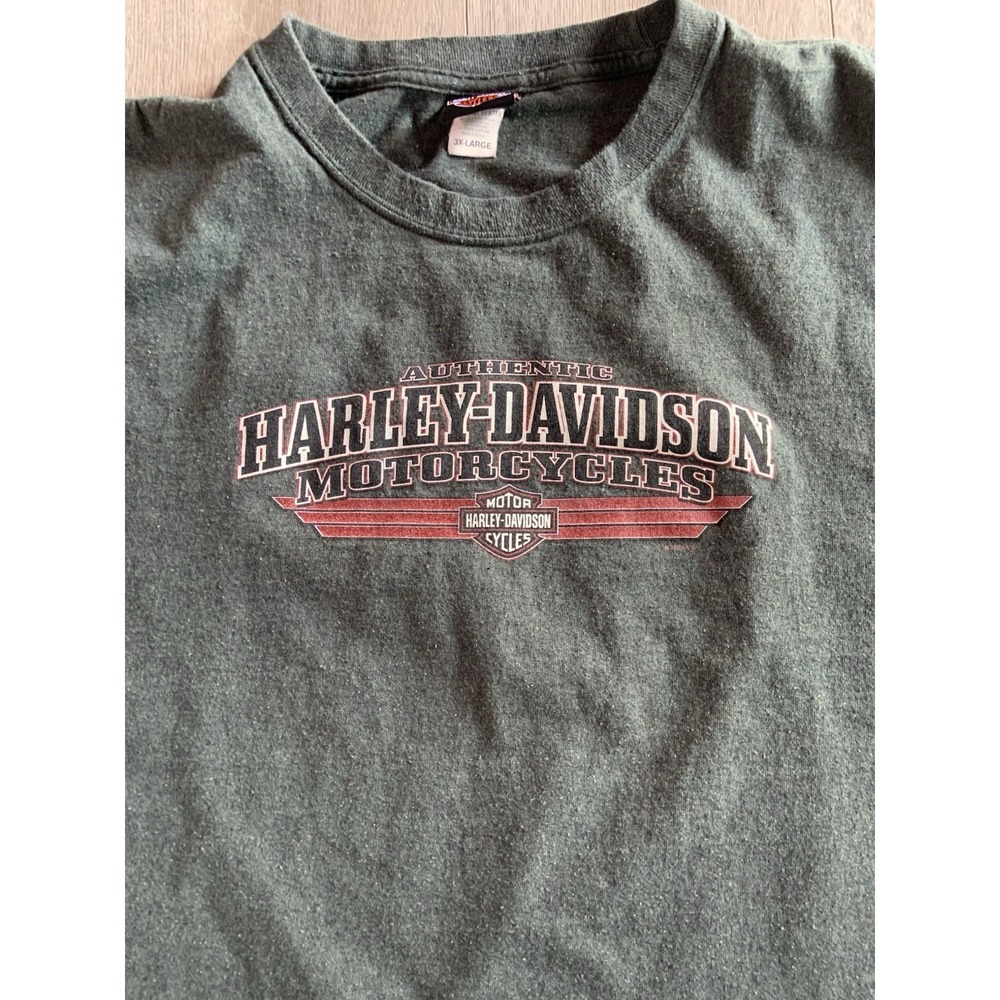 Harley Davidson Tee Shirt Kenosha WI Men's 3XL Heavy Weight UKE's T-shirt Gray